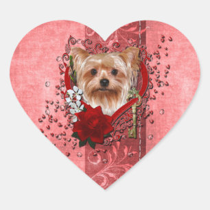 Valentines - Key to My Heart - Yorkshire Terrier Sticker