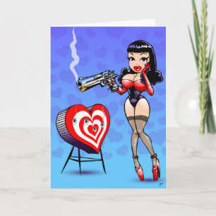 Valentine's Killer Cupid Holiday Card