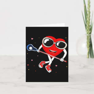 Valentines Lacrosse Valentines Shirt Heart Lacross Card