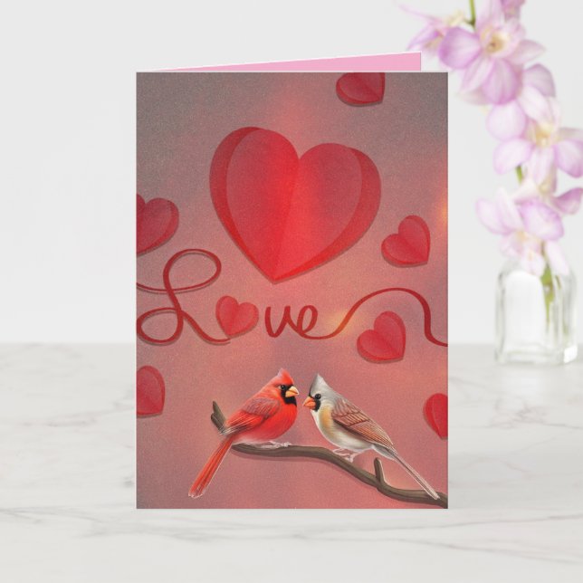 Valentines Love Card (Orchid)
