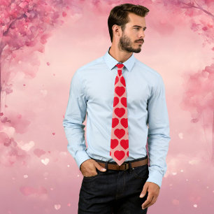 Valentines love heart gift for him lover tie