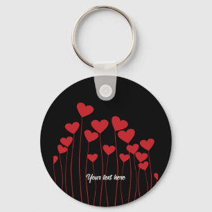 Valentine's/love key ring - customise text