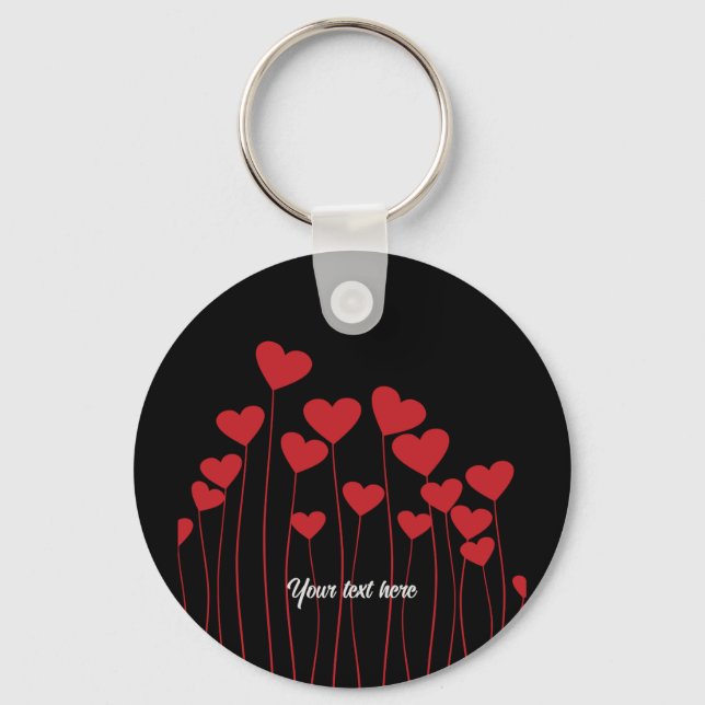 Valentine's/love key ring - customise text (Front)