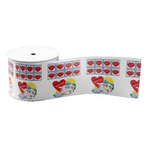 valentines love ribbon grosgrain ribbon