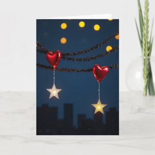 Valentines Love Stars Card