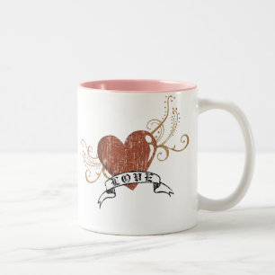 Valentine's love Two-Tone coffee mug