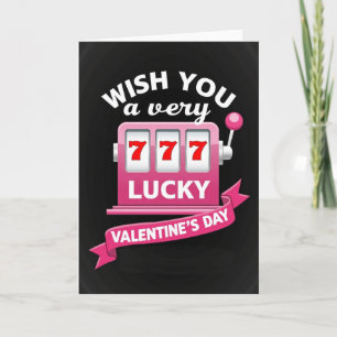 Valentines Lucky 777 Card