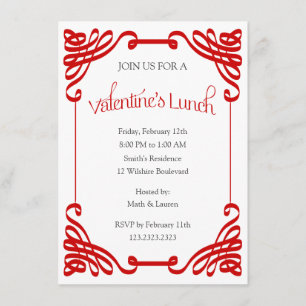 Valentine's Lunch Party Invitation