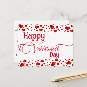 Valentine's massage  postcard
