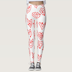 Valentine's Mazes  Leggings