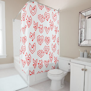 Valentine's Mazes Shower Curtain