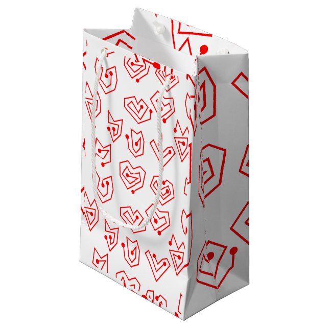 Valentine's Mazes  Small Gift Bag (Front Angled)