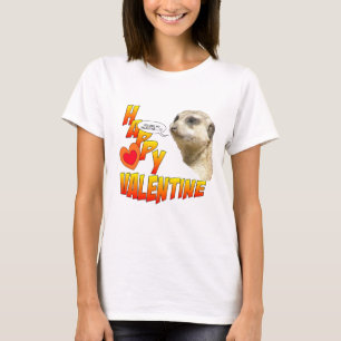 Valentines Meerkat Women's Bella T-Shirt