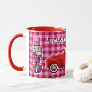 Valentine's Nutcracker with Little Red Truck Mug