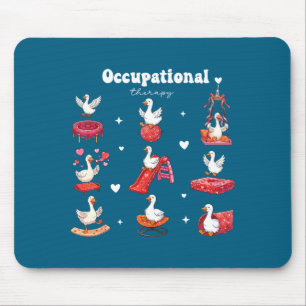 Valentine's Occupational Therapy Silly Goose Mouse Pad