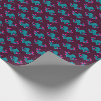 Valentine's Octopus and Hearts Wrapping Paper