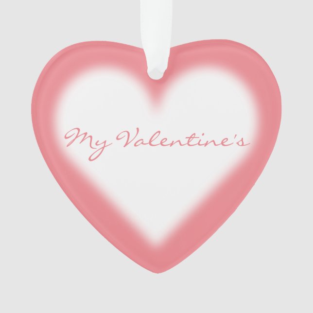 Valentine's Ornament Customised Love Ornaments (Front)