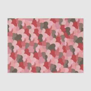 Valentines Paper Hearts Camouflage Style