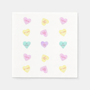 Valentine's Party Heartz Love Around World Napkins