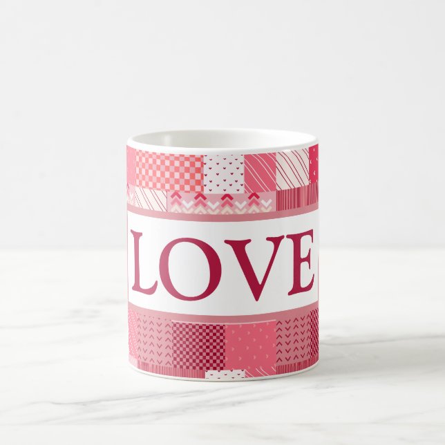Valentine's Patchwork  Coffee Mug (Center)