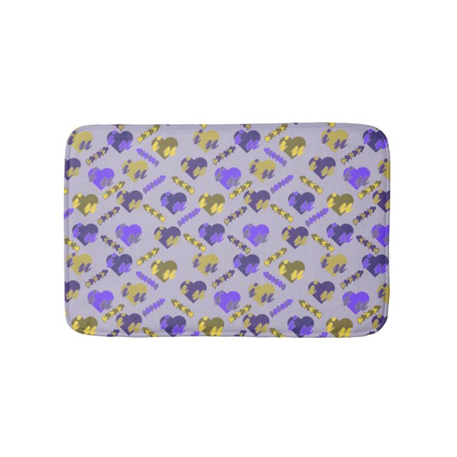 Valentine's Pattern Bath Mat (Front)