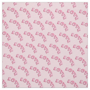 Valentine's pattern. Love. Fabric