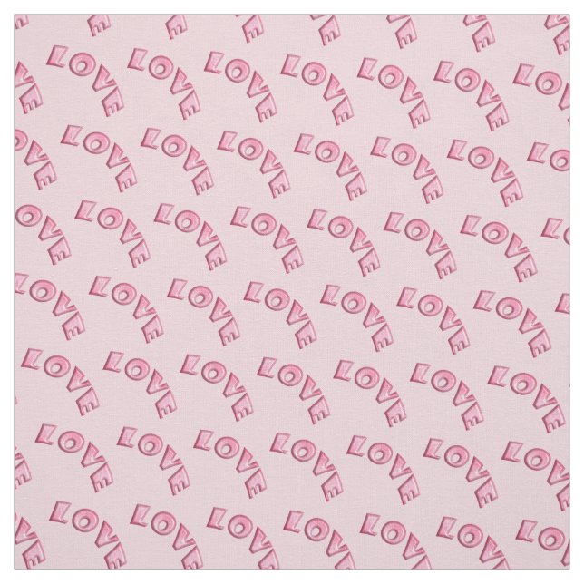 Valentine's pattern. Love. Fabric (Swatch)