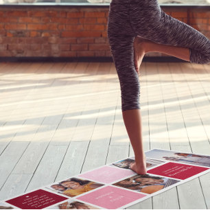 Valentines Photo Collage   Personalised 6 Photo Yoga Mat
