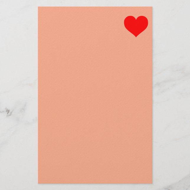 Valentine's pink stationery (Front)