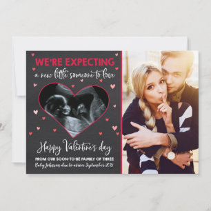Valentine's Pregnancy Announcement Ultrasound Card