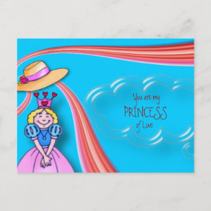 Valentine's Princess Postcard