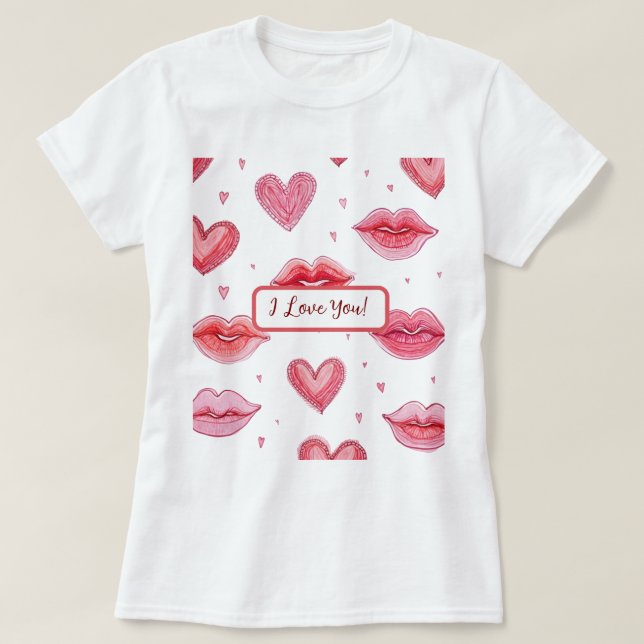 Valentine's print T-shirt (Design Front)