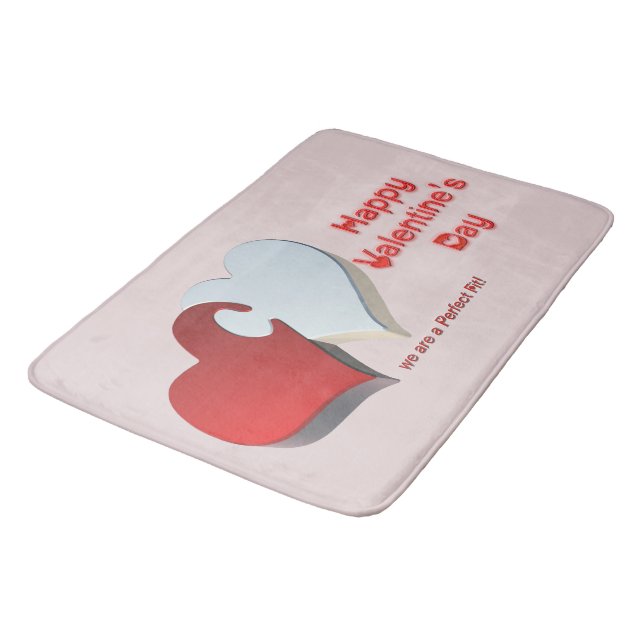 Valentine's Puzzle Bath Mat (Angled)