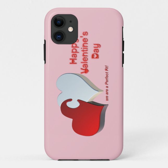 Valentine's Puzzle Case-Mate iPhone Case (Back)