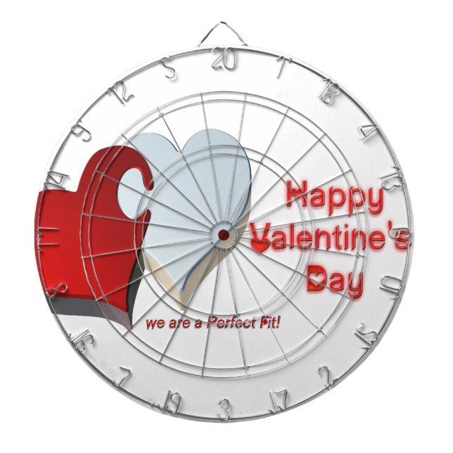 Valentine's Puzzle Dartboard (Front)