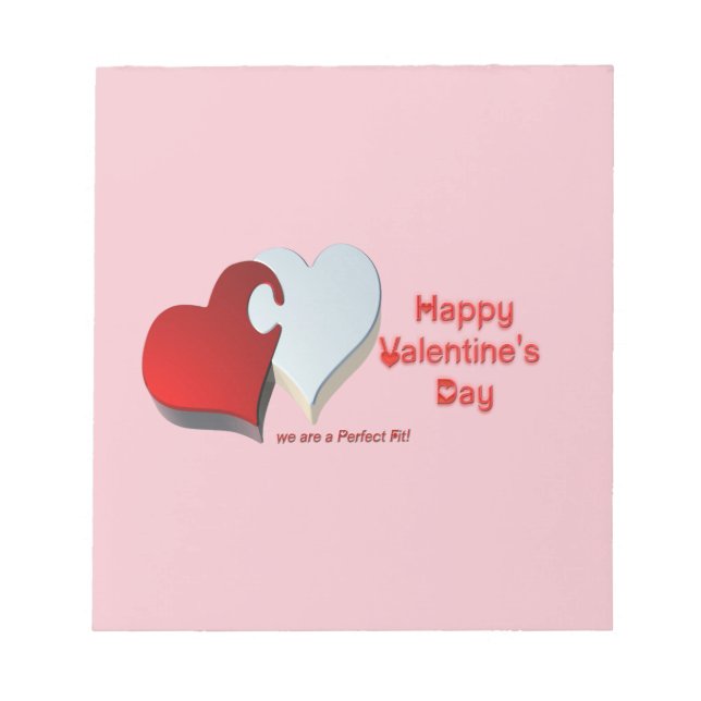 Valentine's Puzzle Notepad (Front)