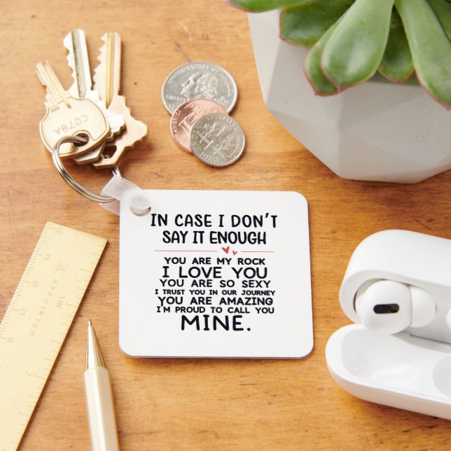 Valentines Quote Key Ring (Desk)