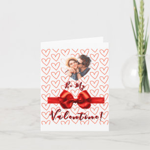 Valentines Red Nk Izable Photo Card