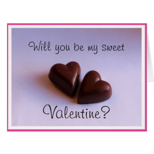 Valentines Romantic Sweet Chocolate Hearts anyText
