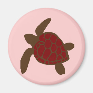 Valentines sea turtle magnet