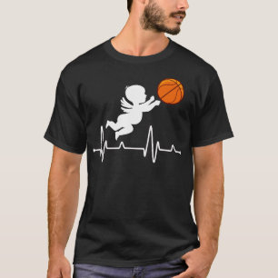 Valentines Shirt, Cupid Heart Basketball Hoops T-Shirt