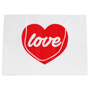 Valentines Shirt - Valentines T shirt Gifts Men Wo Large Gift Bag