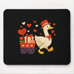 Valentines Silly Goose Silly Gang Latch Hook Yarn Mouse Pad