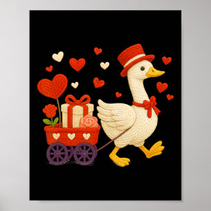 Valentines Silly Goose Silly Gang Latch Hook Yarn Poster