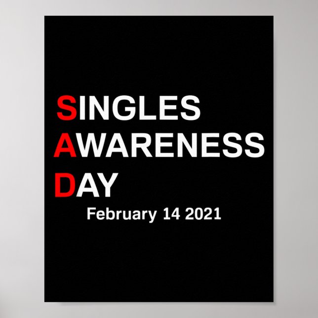 Valentines Singles Awareness Day  Poster (Front)