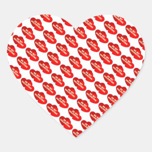 Valentines Square Stickers