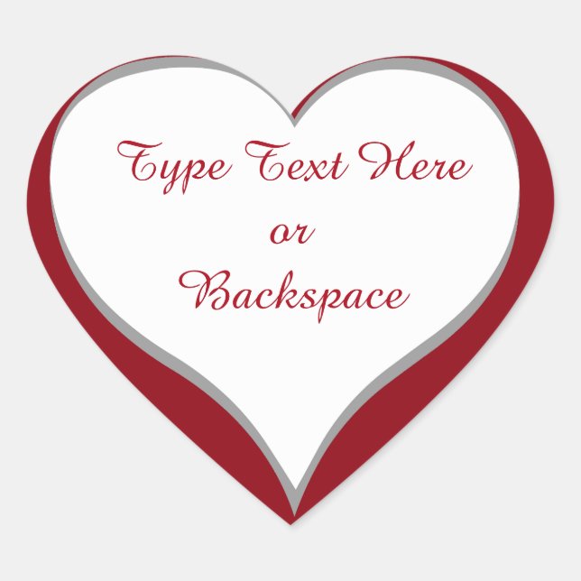 Valentine's Sticker I Love You Sticker Personalise (Front)