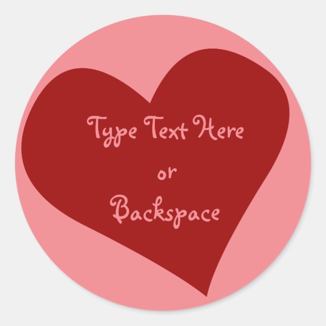 Valentine's Sticker I Love You Sticker Personalise (Front)