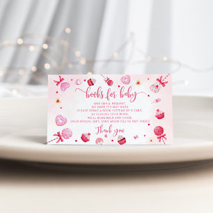 Valentines sweetheart books for baby ticket enclosure card