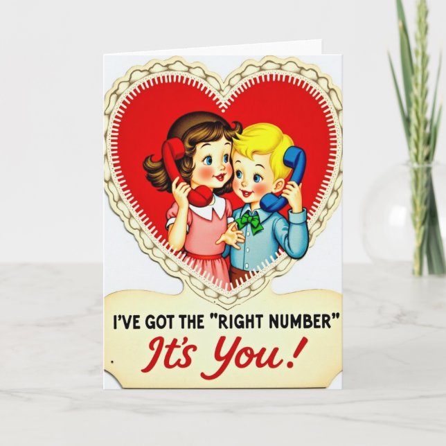 Valentines Sweethearts Phone Card (Front)